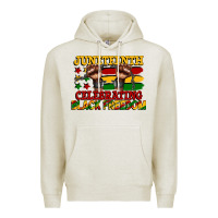 Oatmeal Heather juneteenth celebrating black freedom Premium Hoodie - CowGirlArtShop