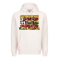 Pale Pink juneteenth celebrating black freedom Premium Hoodie - CowGirlArtShop