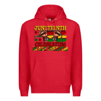 Red juneteenth celebrating black freedom Premium Hoodie - CowGirlArtShop