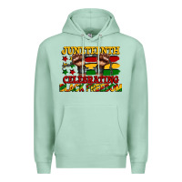 Seafoam juneteenth celebrating black freedom Premium Hoodie - CowGirlArtShop