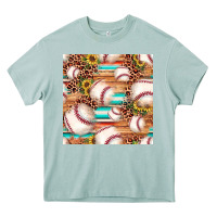 Arona baseball leopard sunflower seamless pattern Heavy Core Tee - JahusDesignShop