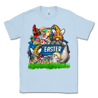 Dusty Blue easter Classic Tee - CowhideDigitalArt