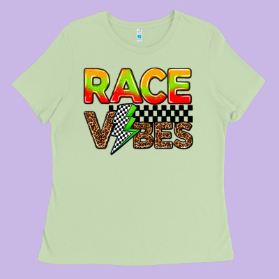 Race Vibes Ladies Tee Designed By Adodesignshop