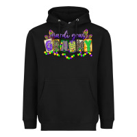 Black mardi gras grammy Heavyweight Hoodie - CowGirlArtShop