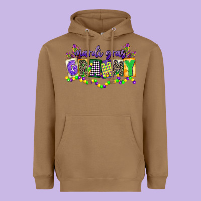 Mardi Gras Grammy Heavyweight Hoodie Designed By Cowgirlartshop