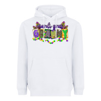 White mardi gras grammy Heavyweight Hoodie - CowGirlArtShop