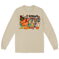 Mushroom happy turkey day Long Sleeve Tee - MaliasSmallBusiness