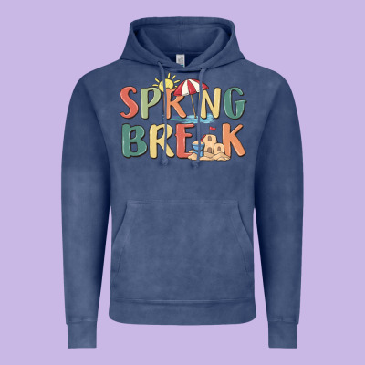 Spring Break Vintage Hoodie Designed By Maliassmallbusiness
