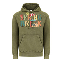 Vintage Olive spring break Vintage Hoodie - MaliasSmallBusiness
