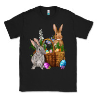 Black Bunnys carrots eggs with basket Easter Classic Tee - NancyCooperArtShop