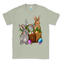 Matcha Bunnys carrots eggs with basket Easter Classic Tee - NancyCooperArtShop