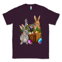 Plum Bunnys carrots eggs with basket Easter Classic Tee - NancyCooperArtShop