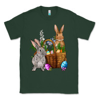 Sports Green Bunnys carrots eggs with basket Easter Classic Tee - NancyCooperArtShop