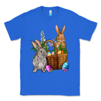 True Royal Bunnys carrots eggs with basket Easter Classic Tee - NancyCooperArtShop