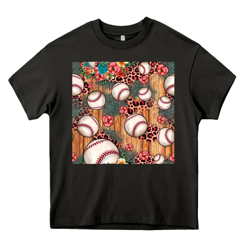 Baseball Leopard Seamless Pattern Heavy Core Tee by JahusDesignShop | Teevron