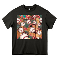 Asphalt baseball leopard seamless pattern Heavy Core Tee - JahusDesignShop