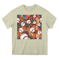 Mossy baseball leopard seamless pattern Heavy Core Tee - JahusDesignShop