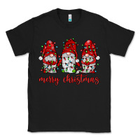 Black merry christmas gnome with christmas lights Classic Tee - JahusDesignShop