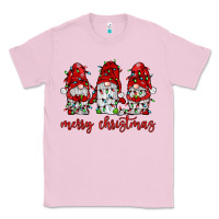 Bubblegum Pink merry christmas gnome with christmas lights Classic Tee - JahusDesignShop