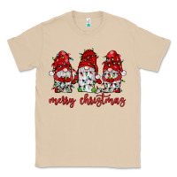 Mushroom merry christmas gnome with christmas lights Classic Tee - JahusDesignShop