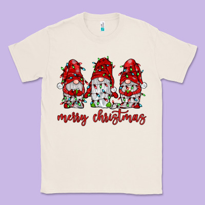Merry Christmas Gnome With Christmas Lights Classic Tee Designed By Jahusdesignshop