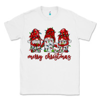 White merry christmas gnome with christmas lights Classic Tee - JahusDesignShop