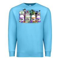 Ocean Blue nurse medicine bottles Premium Sweatshirt - CowGirlArtShop