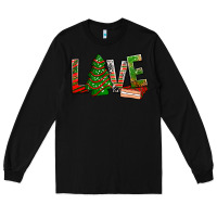 Black Love Christmas tree cake Long Sleeve Tee - NancyCooperArtShop