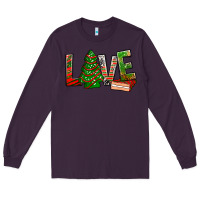 Plum Love Christmas tree cake Long Sleeve Tee - NancyCooperArtShop