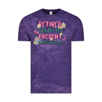 Cloud Purple retired library kid present bookish girlie Vintage Tee - MaliasSmallBusiness