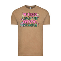 Vintage Coffee retired library kid present bookish girlie Vintage Tee - MaliasSmallBusiness