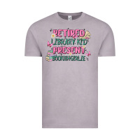 Vintage Zinc retired library kid present bookish girlie Vintage Tee - MaliasSmallBusiness