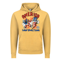 Vintage Mustard america land that i love Vintage Hoodie - MaliasSmallBusiness