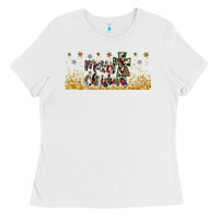 White merry christmas cross Ladies Tee - JahusDesignShop