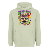 Matcha meowdi gras mardi gras cat Heavyweight Hoodie - CowGirlArtShop