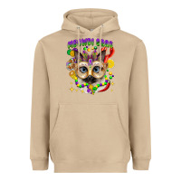 Mushroom meowdi gras mardi gras cat Heavyweight Hoodie - CowGirlArtShop