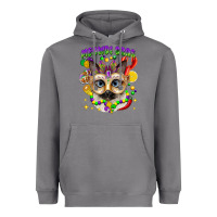 Storm meowdi gras mardi gras cat Heavyweight Hoodie - CowGirlArtShop
