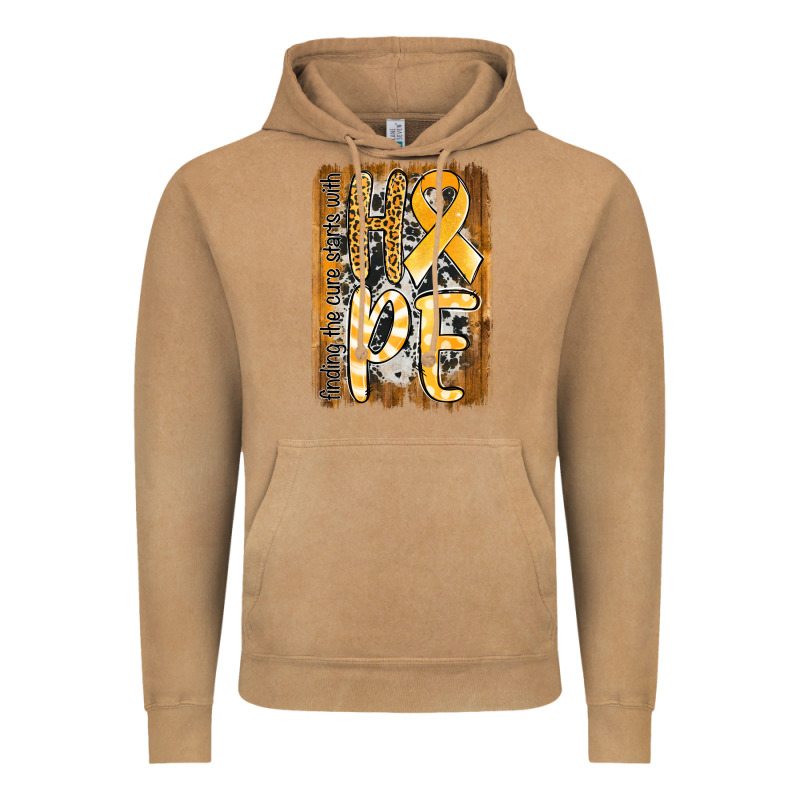Finding The Cure Starts With Hope Childhood Cancer Awareness  With Bac Vintage Hoodie by Jasminsmagicworld | Teevron