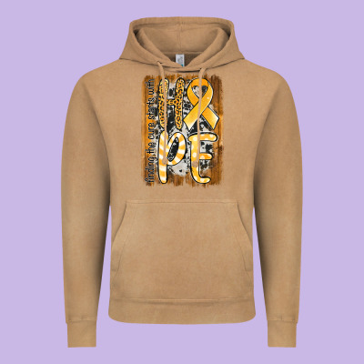 Finding The Cure Starts With Hope Childhood Cancer Awareness  With Bac Vintage Hoodie Designed By Jasminsmagicworld