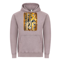 Vintage Zinc finding the cure starts with hope childhood cancer awareness  with bac Vintage Hoodie - Jasminsmagicworld