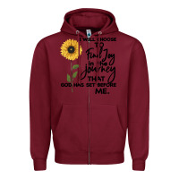 Burgundy I Will Choose To Find Joy In The Journey That God Zipper Hoodie - Bettercallsaul