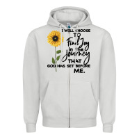 Dove Grey I Will Choose To Find Joy In The Journey That God Zipper Hoodie - Bettercallsaul