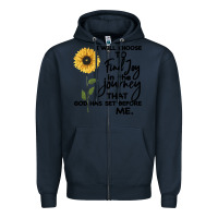 Navy I Will Choose To Find Joy In The Journey That God Zipper Hoodie - Bettercallsaul