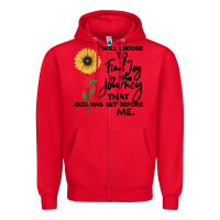 Red I Will Choose To Find Joy In The Journey That God Zipper Hoodie - Bettercallsaul