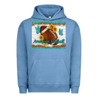 Pigment Pebble Blue american football and butterfly mousepad Urban Hoodie - BundleAndBundleShop