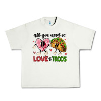 Pistachio all you need is love and tacos Urban Heavy Tee - MaliasSmallBusiness