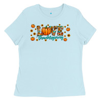 Baby Blue love thanksgiving Ladies Tee - JahusDesignShop