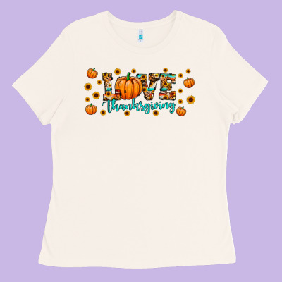 Love Thanksgiving Ladies Tee Designed By Jahusdesignshop