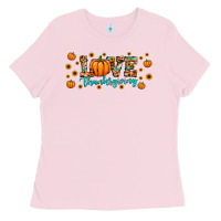Bubblegum Pink love thanksgiving Ladies Tee - JahusDesignShop