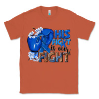 Copper his fight is our fight colon cancer blue ribbon Classic Tee - NancyCooperArtShop